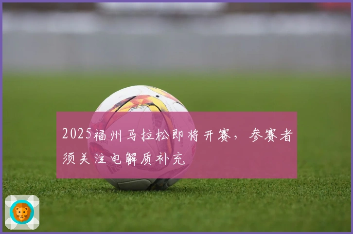 2025福州马拉松即将开赛，参赛者须关注电解质补充